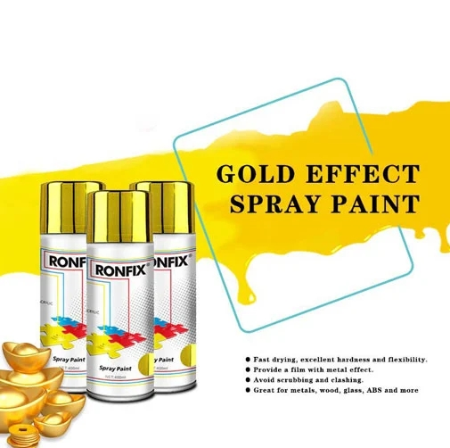 gold effect spray paint
