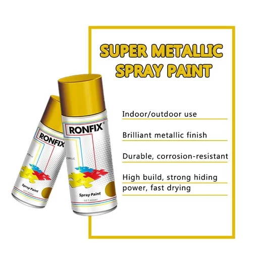 Quick-Drying Strong Adhesion Chrome Gold Spray Paint for Metal - China  Paint, Spray Paint