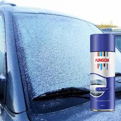windshield defroster spray